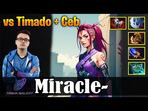 Miracle - Anti-Mage | vs Timado + Ceb | SAFELANE  | Dota 2 Pro MMR Gameplay