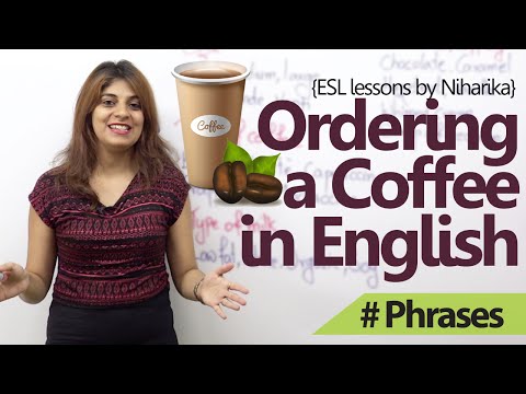用英文點餐 (English Lessons – How to order a coffee in English? ( Free Spoken English lessons))