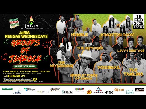 JaRIA Reggae Wednesdays - Groups of JAMRock