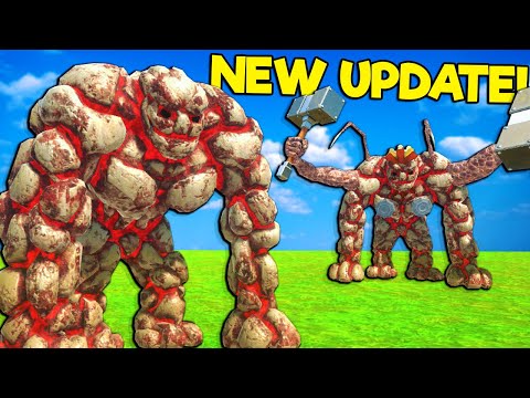 The LAVA GOLEM is the Best NEW UNIT?! - (Animal Revolt Battle Simulator Update)