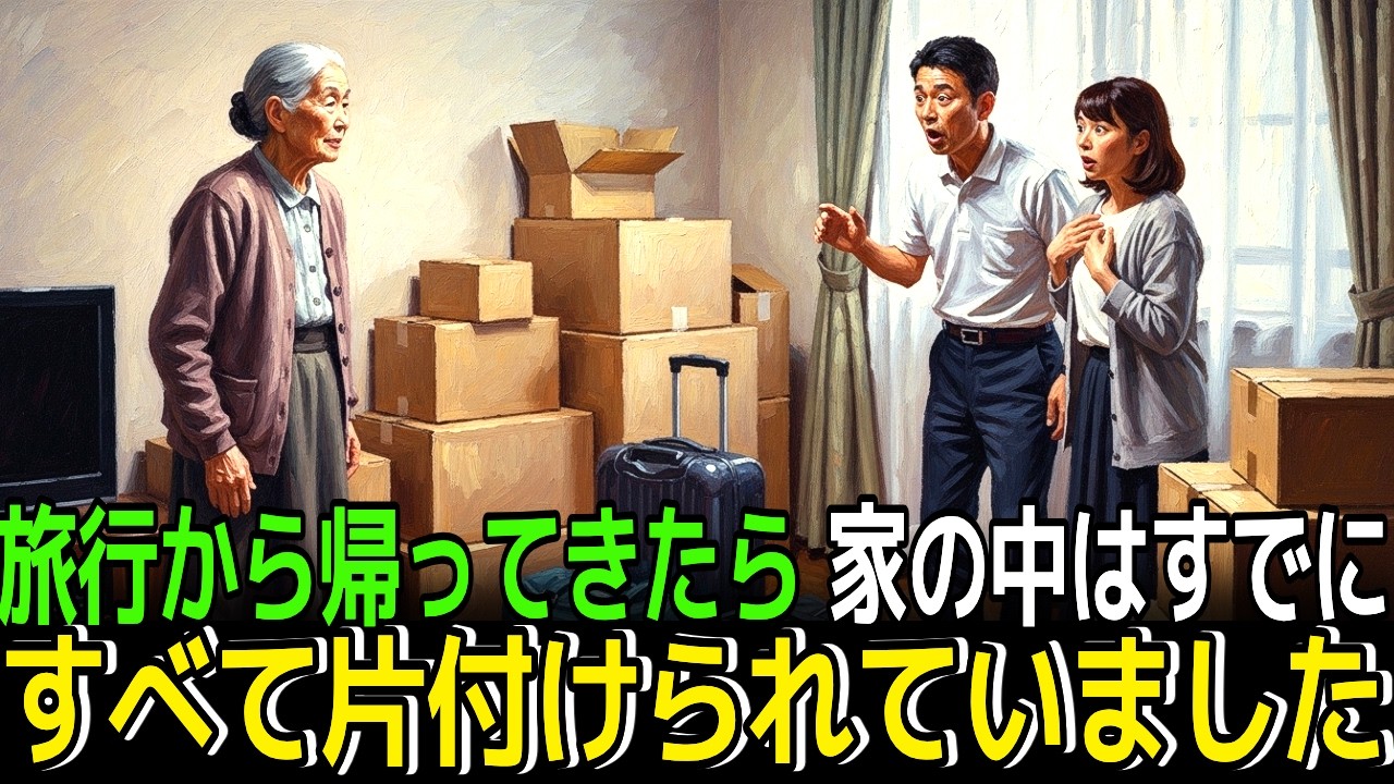 家族じゃないという嫁、旅行に行っている間に、こっそり全財産を整理した姑