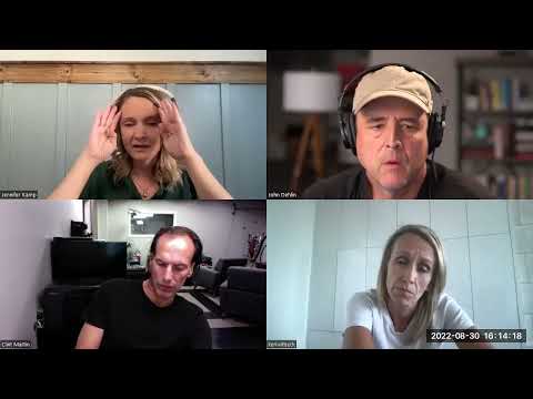 Jenn Kamp And John Dehlin At 8-30-2022 OSF Board Meeting