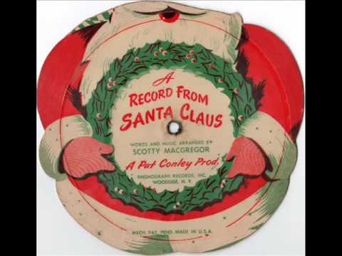 Scotty MacGregor - A Message from Santa Claus - 78RPM cardboard record