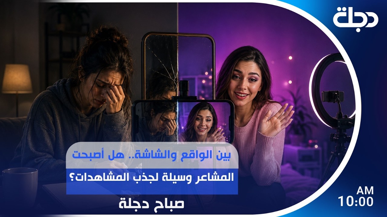 فيديو | بين الواقع والشاشة.. هل أصبحت المشاعر وسيلة لجذب المشاهدات؟ | #صباح_دجلة