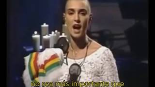 Sinead O&#39;Connor - War (Bob Marley) SNL 1992 SUBTITULOS ESPAÑOL