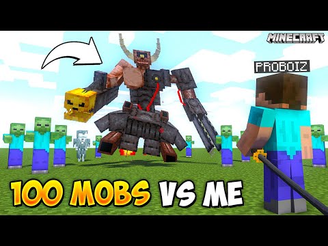 Ultimate 100 Mob Showdown in Minecraft