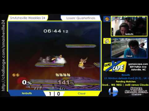 SW24 Losers' R4 - tenbutts (Peach) vs Cloud (Fox)