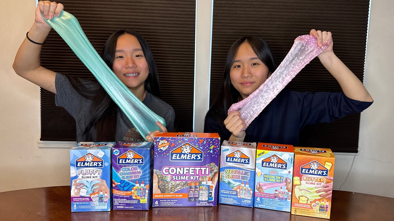 We tested Elmer's Slime Kits | Janet and Kate