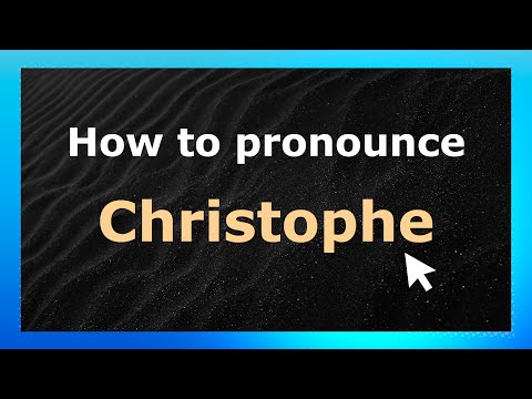 How to Pronounce Christophe (French Pronunciation / France) | Pronounce Names