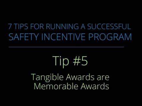 Tip #5 – Tangible Awards are Memorable Awards
