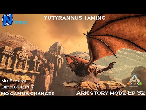 Trying to tame a high level yutyrannus - Playing ARK From Start to finish