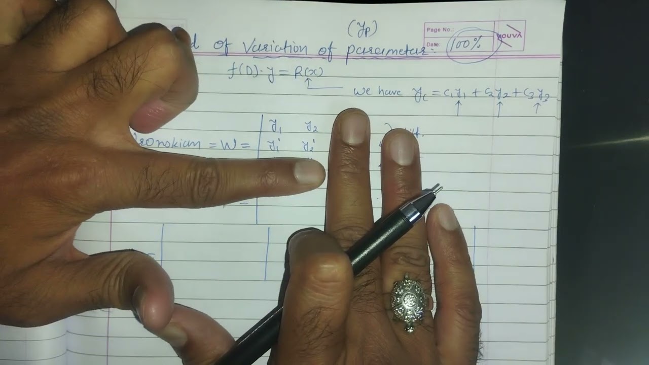 14. Method of Variation of Parameters for yp