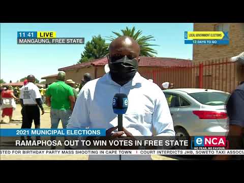 Ramaphosa out to win votes in Free State