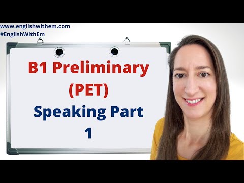 How to pass B1 English Test: (B1 Speaking Part 1 questions with answers)