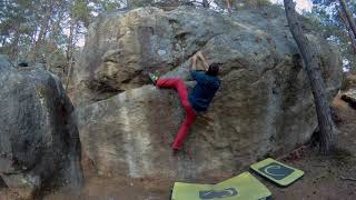 Video thumbnail of La Plage, 5b+. Fontainebleau