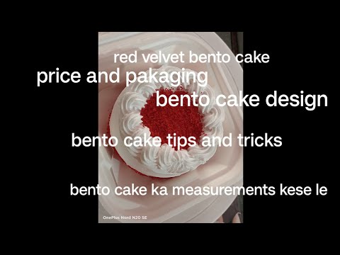 icing for bento cake /Red velvet cream recipe/@aru's cake