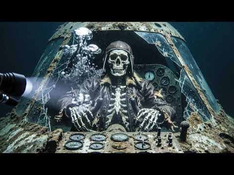 World War II bomber planes are buried 100 meters deep under the Pacific Ocean.