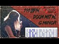 Doom Metal Backing Track G Minor 116 BPM