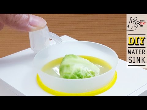 DIY Realistic Water Sink Miniature Video