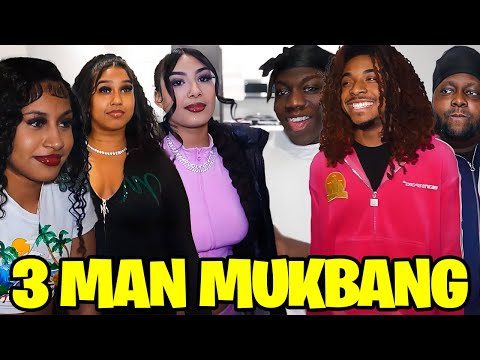 We Did A Mukbang With 3 New York Girls.. (Ft Dabo & Jboolin)