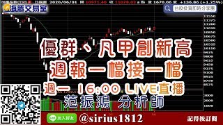 【海豚交易室】#范振鴻 0601，優群、凡甲創新高 週報一檔接一檔 週一16:00 LIVE直播 (圖)
