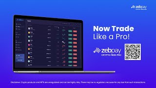 Now trade Like a  Pro with ZebPay Web-App