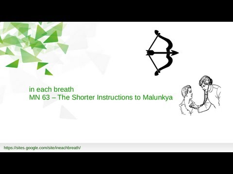 MN 63 The Shorter Instructions to Malunkya