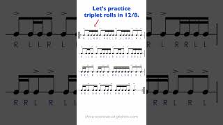 Download lagu Triplet Rolls in 12/8 🥁 #triplets #12over8 #drumgroove mp3