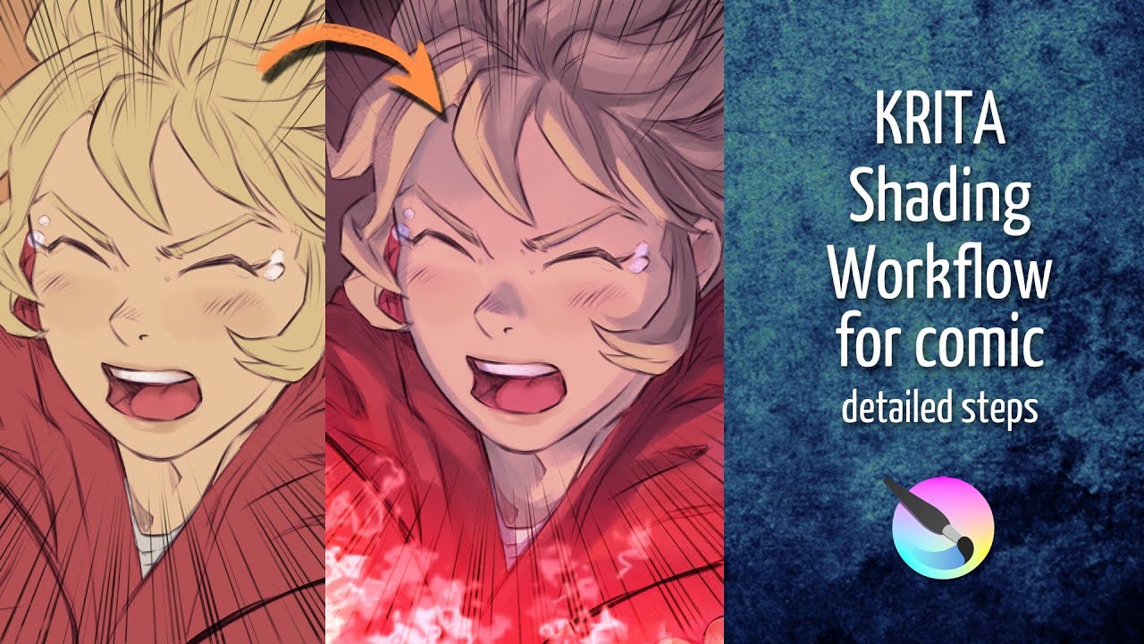 Shading workflow for comics - Krita