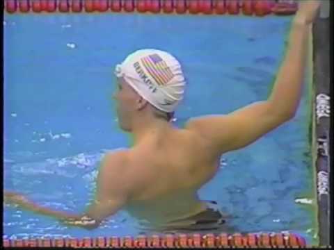 1988 Olympic Games - Swimming - Men's 100 Meter Backstroke Heats - David Berkoff USA WR