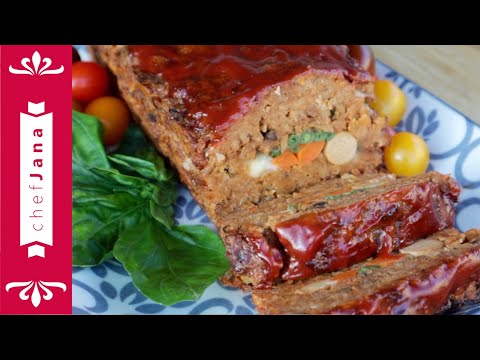 SUPER EASY MEATLESS MEATLOAF FILLED WITH CHEESE, SAUSAGE, AND VEGETABLES⎜VEGAN⎜GLUTEN FREE