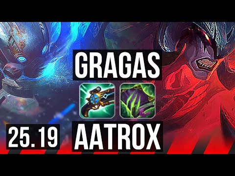 GRAGAS vs AATROX (TOP) | 8/1/7, Dominating | KR Diamond | 25.19