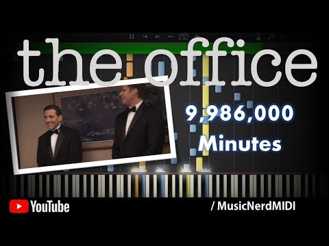 The Office - 9,986,000 Minutes - Piano Synthesia Transcription [HD]