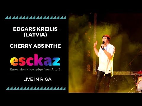 ESCKAZ in Riga: Edgars Kreilis (Latvia) - Cherry Absinthe (at the Eurovision PreParty Riga)