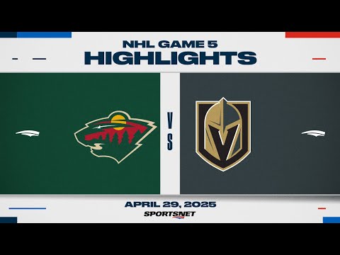 NHL Game 5 Highlights | Wild vs. Golden Knights - April 29, 2025