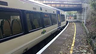 # 387s 12 car set on 1F43 to London Victoria from Eastbourne through platform 2 at Lewes #