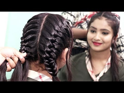 two side fish braided hairstyle for girls || hair...