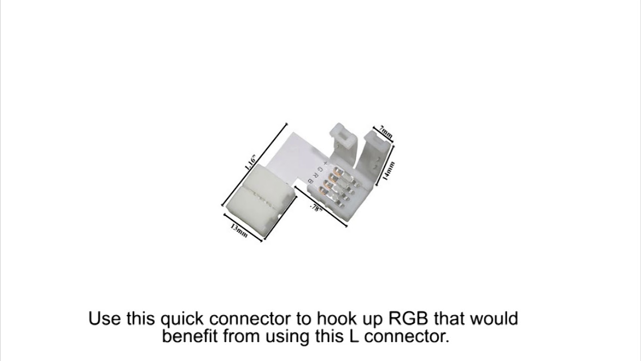 26145  L shape connector for RGB flexible strips