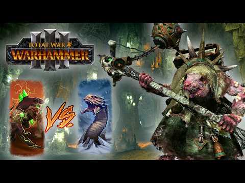Giant Mutant Rat Battles Tremors Monster | Skaven vs Norsca - Total War Warhammer 3