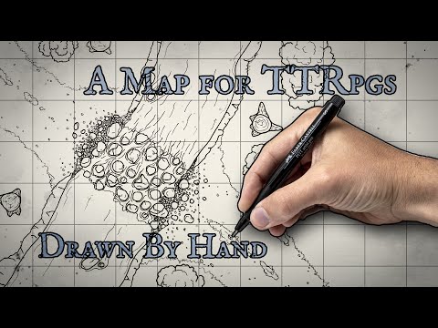 Drawing a Battle Map by Hand, Just Like in Ye Olden Days