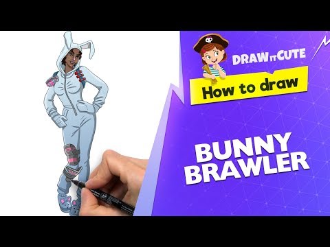 How to draw Bunny Brawler | Fortnite season 3 drawing tutorial Video