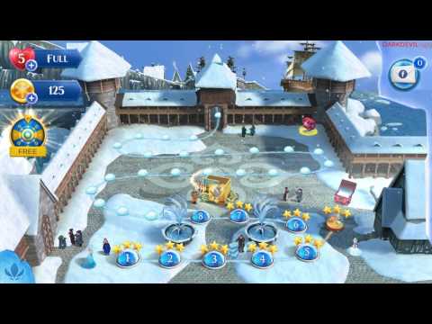 DISNEY FROZEN FREE FALL ICY SHOT LEVEL 6, 7 AND 8