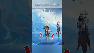 Odette makes Snezhnaya's party menu look great!😆 #genshinimpact #shorts