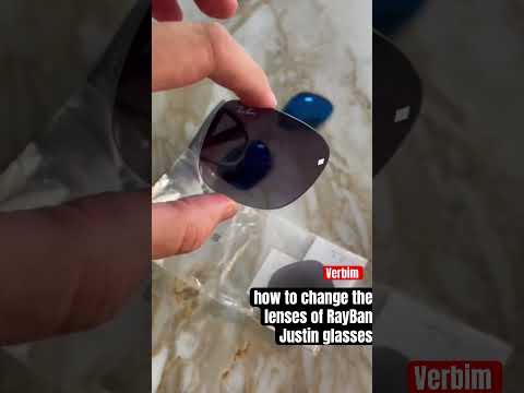 How to change the lenses of RayBan Justin 4165 glasses