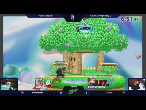 [FD7] Losers Semis - 9Volt (Donkey Kong) vs Dante (Greninja, Luigi) - SSB4 Singles