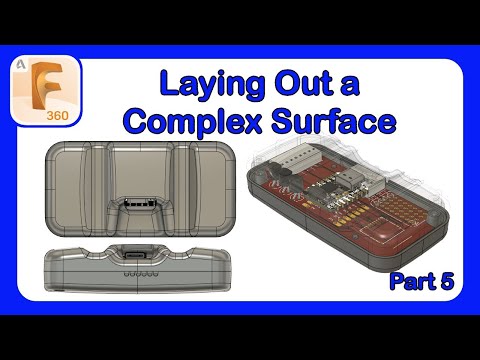 Plastic Part Design Series Episode 5 - Laying Out a Complex Base Surface #Fusion360 #Design