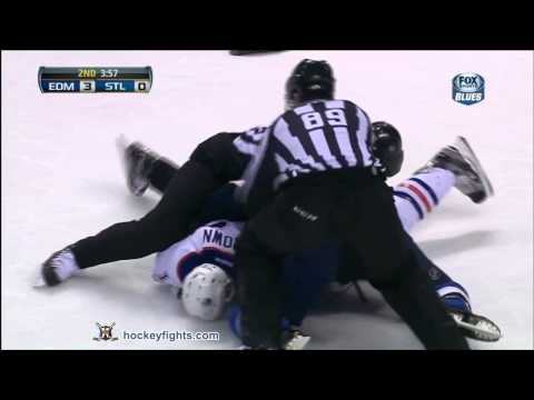 Mike Brown vs Barret Jackman Mar 26, 2013