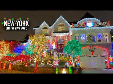 STATEN ISLAND NYC Best Christmas Decorations 2025 New York City 4K Christmas Lights in NYC ✨