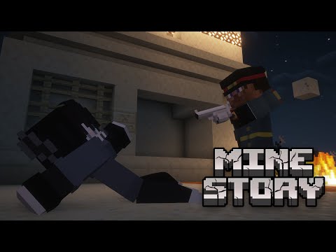 Обложка видео-обзора для сервера MINESTORY
