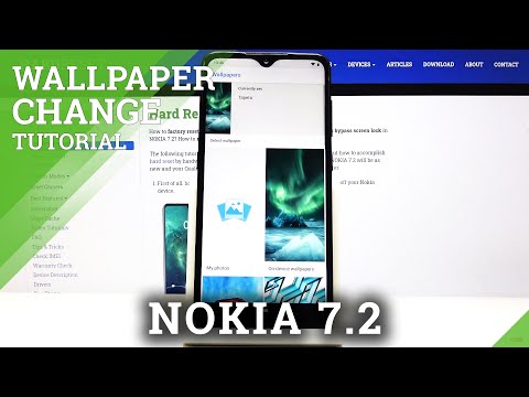 How to Update Display Look in Nokia 7.2 - Change Wallpaper